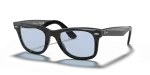 แว่นกันแดด Rayban Wayfarer RB2140F-901/64 Black Blue Grey Rayban RB2140F 901/64 แว่นกันแดดดำ สำหรับทุกเพศ