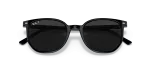 แว่นกันแดด Rayban Elliot RB2197F-901/48 Black Polarized Rayban RB2197F 901/48 close-up ด้านหน้า