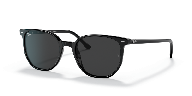 แว่นกันแดด Rayban Elliot RB2197F-901/48 Black Polarized Rayban RB2197F 901/48 แว่นกันแดดดำ สำหรับทุกเพศ