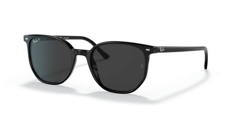 แว่นกันแดด Rayban Elliot RB2197F-901/48 Black Polarized Rayban RB2197F 901/48 แว่นกันแดดดำ สำหรับทุกเพศ