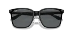 แว่นกันแดด Rayban RB2206D-901/87 Black Dark Grey Rayban RB2206D 901/87 close-up ด้านหน้า