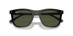 แว่นกันแดด Rayban RB2210F-901/31 Black Green Rayban RB2210F 901/31 close-up ด้านหน้า