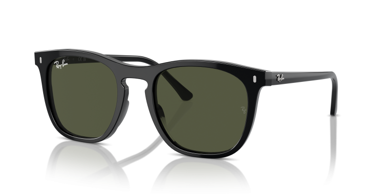 แว่นกันแดด Rayban RB2210F-901/31 Black Green Rayban RB2210F 901/31 แว่นกันแดดดำ เลนส์เขียว ทั้งสองเพศ