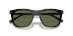 แว่นกันแดด Rayban RB2210F-901/58 Black Green Polarized Rayban RB2210F 901/58 close-up ด้านหน้า