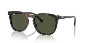 Rayban RB2210F 902/31 แว่นกันแดดลายฮาวานาเลนส์เขียว สำหรับทุกเพศ