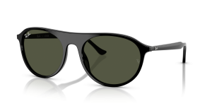 Rayban RB2215F 901/31 แว่นกันแดดดำ เลนส์เขียว ทั้งสองเพศ