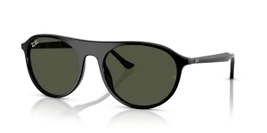 Rayban RB2215F 901/31 แว่นกันแดดดำ เลนส์เขียว ทั้งสองเพศ