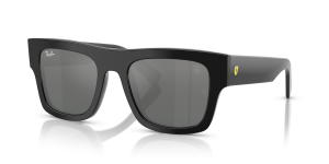 แว่นกันแดด Rayban RB2217M-F60188 มุมเฉียง สีดำ สำหรับทุกเพศ
