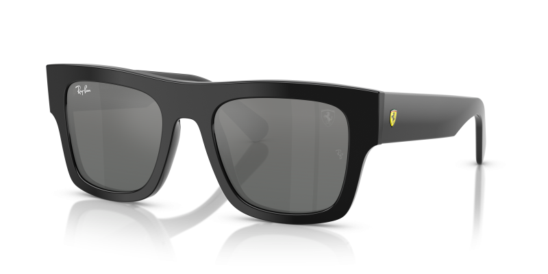 แว่นกันแดด Rayban RB2217M-F60188 มุมเฉียง สีดำ สำหรับทุกเพศ