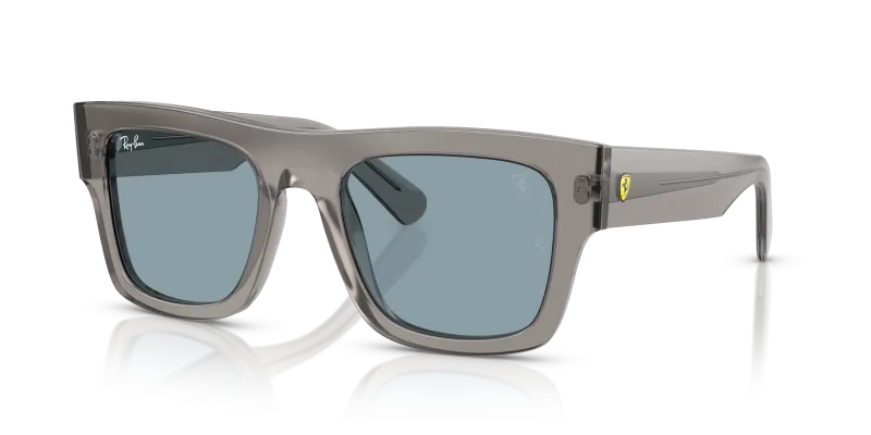 แว่นกันแดด Rayban Home Race Special Edition RB2217M-F70472 Transparent Grey Azure แว่นกันแดด Rayban RB2217M-F70472 มุมเฉียง สีเทาโปร่งใส สำหรับทุกเพศ