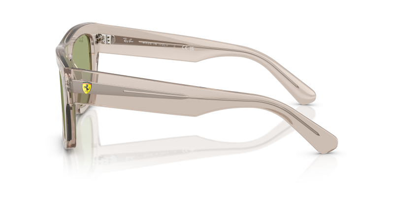 แว่นกันแดด Rayban RB2217M-F71282 มุมข้าง ขาแว่นสีน้ำตาลอ่อนโปร่งใส