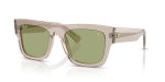 แว่นกันแดด Rayban RB2217M-F71282 มุมเฉียง สีน้ำตาลอ่อนโปร่งใส สำหรับทุกเพศ