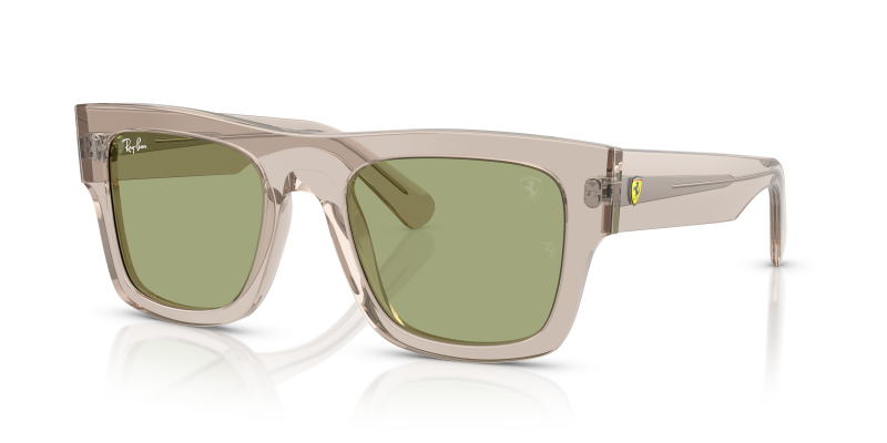 แว่นกันแดด Rayban RB2217M-F71282 มุมเฉียง สีน้ำตาลอ่อนโปร่งใส สำหรับทุกเพศ
