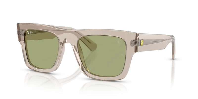 แว่นกันแดด Rayban RB2217M-F71282 มุมเฉียง สีน้ำตาลอ่อนโปร่งใส สำหรับทุกเพศ