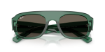 แว่นกันแดด Rayban RB2218-6681/3 Transparent Green Brown Rayban RB2218 6681/3 close-up ด้านหน้า
