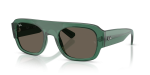 แว่นกันแดด Rayban RB2218-6681/3 Transparent Green Brown Rayban RB2218 6681/3 แว่นกันแดดกรอบเขียวโปร่งใสเลนส์น้ำตาล สำหรับทั้งสองเพศ