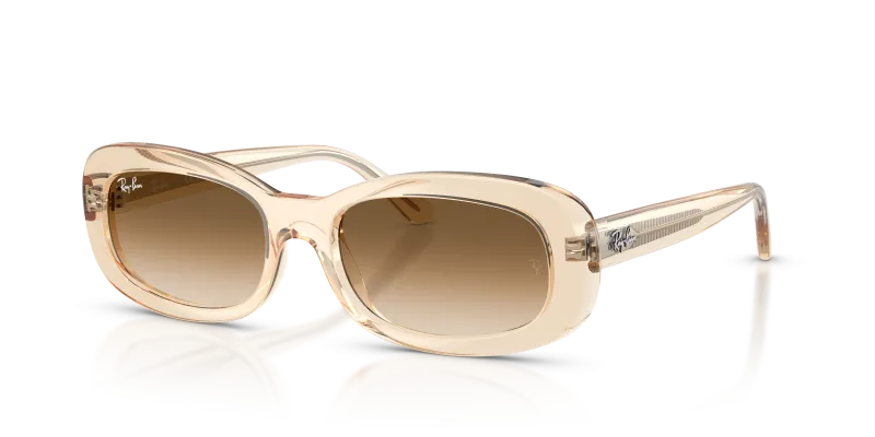 แว่นกันแดด Rayban RB2221F-690251 Transparent Nude Gradient Brown Rayban RB2221F 690251 แว่นกันแดดสีนู้ดโปร่งใสไล่ระดับน้ำตาล สำหรับผู้หญิง