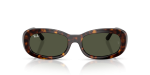 แว่นกันแดด Rayban RB2221F-902/31 Havana Green Rayban RB2221F 902/31 ด้านหน้า