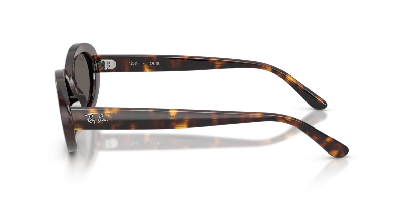 แว่นกันแดด Rayban RB2223F 902/B1 มุมข้าง ลายกระดองเต่า