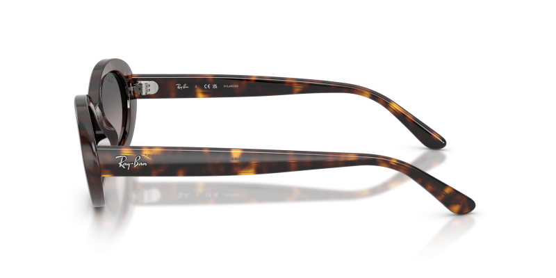 แว่นกันแดด Rayban RB2223F 902/M3 มุมข้าง ทรงวงรีฟิตติ้งธรรมดา