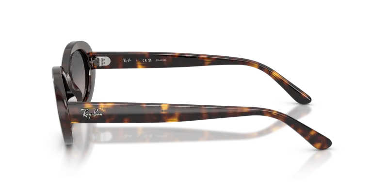 แว่นกันแดด Rayban RB2223F 902/M3 มุมข้าง ทรงวงรีฟิตติ้งธรรมดา