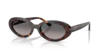 Rayban RB2223F 902/M3 แว่นกันแดดฮาวานาเลนส์โพลาไรซ์ไล่ระดับเทา สำหรับผู้หญิง