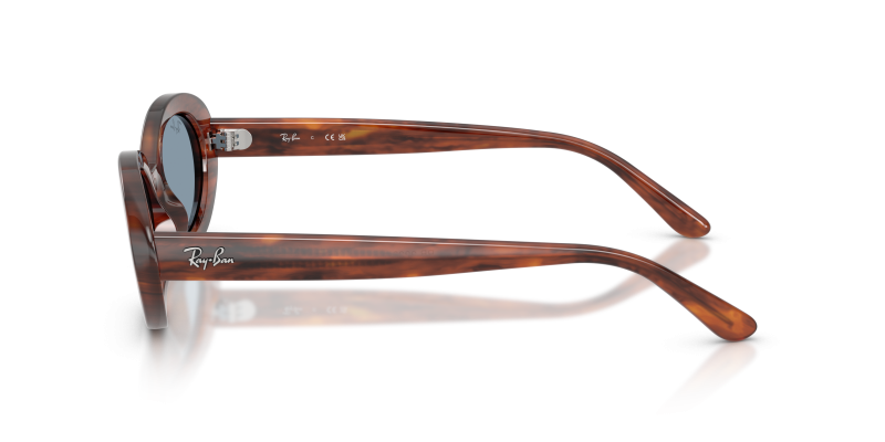 แว่นกันแดด Rayban RB2223F-954/56 มุมข้าง ลายฮาวานาสองโทนที่ขาแว่น