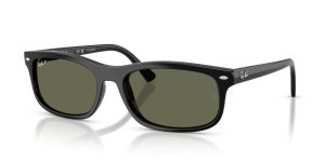 Rayban RB2224F-601/58 แว่นกันแดดกรอบดำเลนส์เขียวโพลาไรซ์ ไซซ์ XL