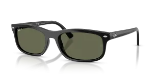 Rayban RB2224F-601/58 แว่นกันแดดกรอบดำเลนส์เขียวโพลาไรซ์ ไซซ์ XL