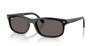 Rayban RB2224F-601/B1 แว่นกันแดดกรอบดำล้วนเลนส์เทาเข้ม ไซซ์ XL