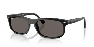 Rayban RB2224F-601/B1 แว่นกันแดดกรอบดำล้วนเลนส์เทาเข้ม ไซซ์ XL