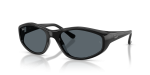 Rayban RB2228F 601/R5 แว่นกันแดดสีดำเลนส์น้ำเงิน ทุกเพศ