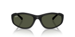 แว่นกันแดด Rayban RB2228F-622/31 Rubber Black Dark Green Rayban RB2228F 622/31 ด้านหน้า