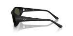 แว่นกันแดด Rayban RB2228F-622/31 Rubber Black Dark Green แว่นกันแดด Rayban RB2228F 622/31 มุมข้าง ทรงไม่สม่ำเสมอ Asia Fit