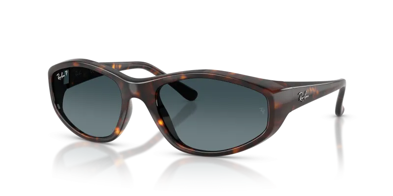 แว่นกันแดด Rayban RB2228F-710/S3 Havana Polarized Light Blue Gradient Dark Rayban RB2228F-710/S3 แว่นกันแดดโพลาไรซ์สีฮาวานา ทุกเพศ