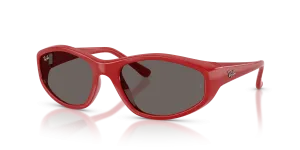 Rayban RB2228F 764/B1 แว่นกันแดดสีแดงเลนส์เทาเข้ม สำหรับทุกเพศ