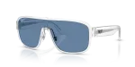 แว่นกันแดด Rayban RB2229-646/1C มุมเฉียง สีโปร่งแสงด้าน สำหรับทุกเพศ