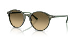 Rayban RB2230F 14210A แว่นกันแดดเขียวแฟนตาซีโปร่งใส-น้ำตาล สำหรับทุกเพศ