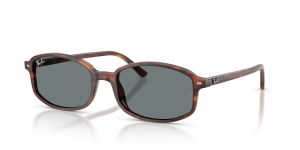 Rayban RB2232F 954/62 แว่นกันแดดแถบฮาวานาเลนส์น้ำเงิน ไซซ์กะทัดรัด