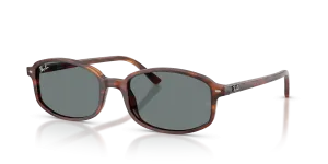 Rayban RB2232F 954/62 แว่นกันแดดแถบฮาวานาเลนส์น้ำเงิน ไซซ์กะทัดรัด