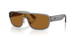 แว่นกันแดด Rayban RB2233-6904BB Matte Grey Polar Bronze แว่นกันแดด Rayban RB2233-6904BB มุมเฉียง สีเทาด้าน สำหรับทุกเพศ