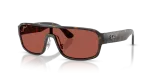 แว่นกันแดด Rayban RB2233-710/1B Havana Polar Red แว่นกันแดด Rayban RB2233-710/1B มุมเฉียง สีฮาวานา สำหรับทุกเพศ