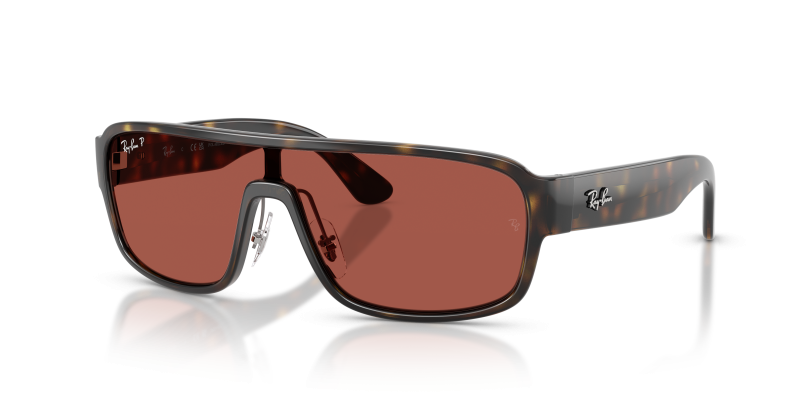 แว่นกันแดด Rayban RB2233-710/1B Havana Polar Red แว่นกันแดด Rayban RB2233-710/1B มุมเฉียง สีฮาวานา สำหรับทุกเพศ