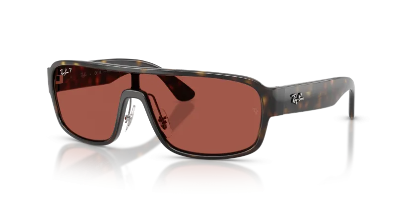 แว่นกันแดด Rayban RB2233-710/1B Havana Polar Red แว่นกันแดด Rayban RB2233-710/1B มุมเฉียง สีฮาวานา สำหรับทุกเพศ