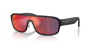 แว่นกันแดด Rayban RB2233-901S6P มุมเฉียง สีดำด้าน สำหรับทุกเพศ