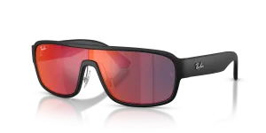 แว่นกันแดด Rayban RB2233-901S6P มุมเฉียง สีดำด้าน สำหรับทุกเพศ
