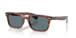 แว่นกันแดด Rayban Brunel RB2234F-954/3R Striped Havana Dark Blue Polarized Rayban Brunel RB2234F 954/3R แว่นกันแดดลายฮาวานาเลนส์โพลาไรซ์สีน้ำเงินเข้ม สำหรับทุกเพศ