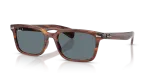 Rayban Brunel RB2234F 954/3R แว่นกันแดดลายฮาวานาเลนส์โพลาไรซ์สีน้ำเงินเข้ม สำหรับทุกเพศ