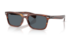 แว่นกันแดด Rayban Brunel RB2234F-954/R5 Striped Havana Blue Rayban RB2234F 954/R5 แว่นกันแดดลายฮาวานาเลนส์น้ำเงิน ทุกเพศ