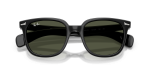 แว่นกันแดด Rayban Brunel II RB2235F-901/31 Black Green Rayban Brunel II RB2235F 901/31 close-up ด้านหน้า